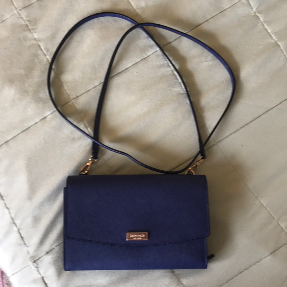 Brand New Navy Blue Kate Spade Clutch Wallet Purse